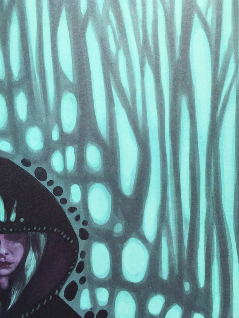 Soothsayer- Satanic Ritual Art Print, Witch, Creepy Art, Creepypasta ...