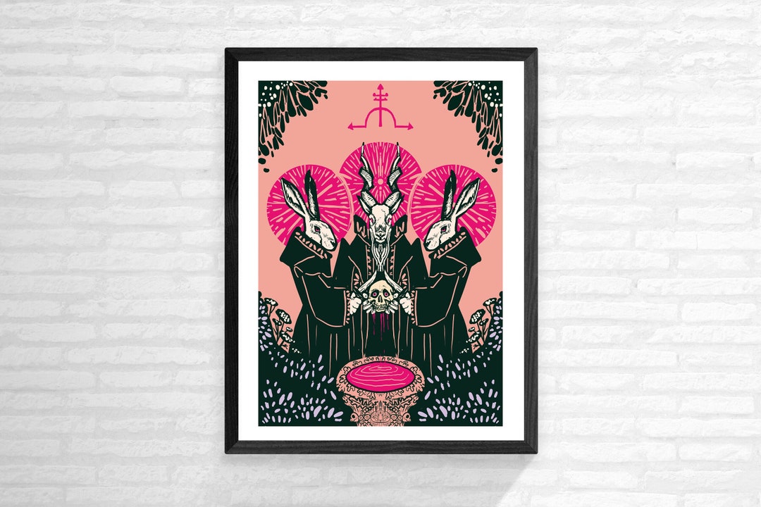 Bloodletting Ritual Art Print (2 SIZES)- Gothic Decor, Horror Print ...