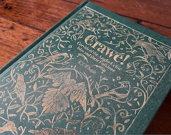 Crawe! Corvids of the Anglo-Celtic Isles and their Folklore- hardback cloth bound book- bird lover gifts, crow, magpie, raven- coffee table