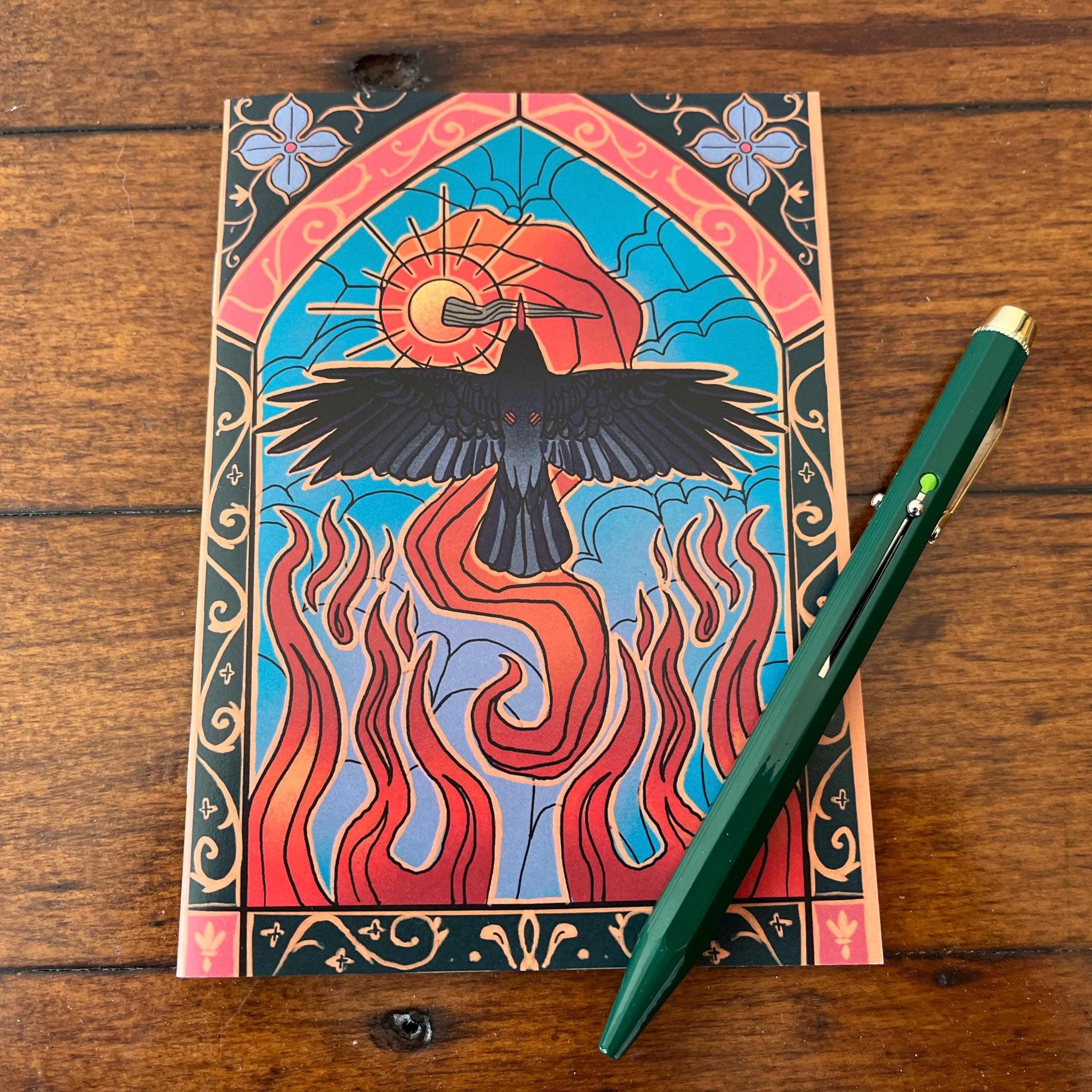 火の鳥ノート - A6 (4.1 x 5.8 インチ) スケッチブック、ジャーナル