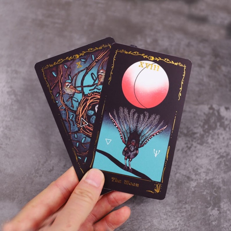 Occult Ornithology tarot 2nd edition- deck only! majors only deck celebrating the beauty of birds! -Deluxe set, Bird lover gift, beginners image 6