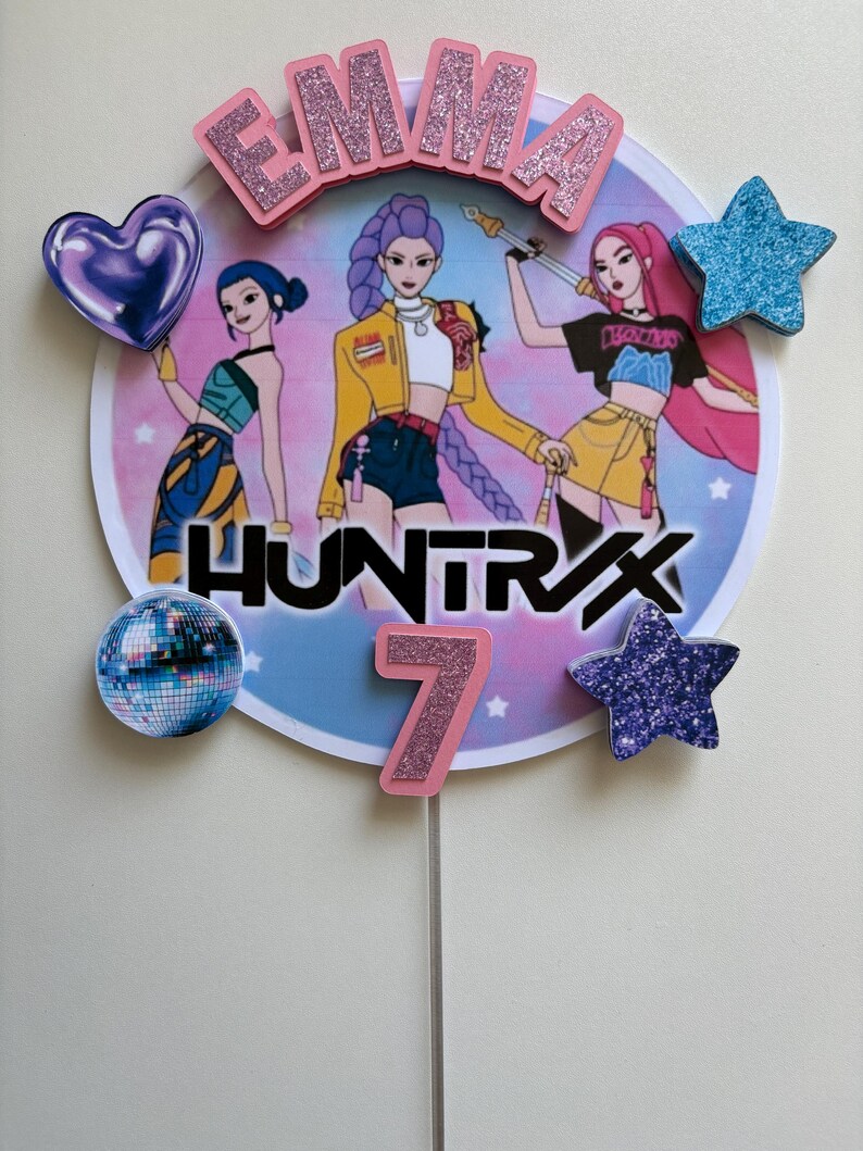 Huntr/x Kpop Cake Topper - Etsy