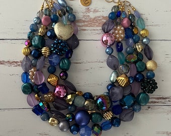 shell necklace, statement jewelry, coastal grandmother, gold jewelry, statement necklace, beach jewelry, shell jewelry