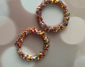 confetti earrings earrings statement hoop jewelry birthday earrings QUINN earrings sequin jewelry