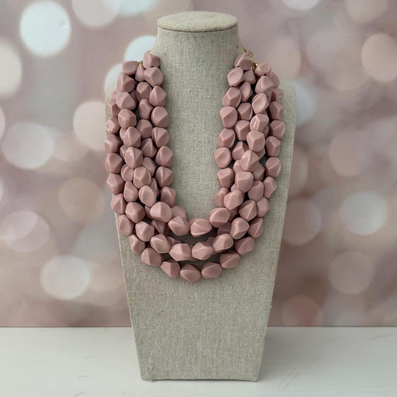 Blush necklace medallion