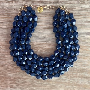 gift for her, gift for wife, gifts for her, Christmas gifts for her, bridesmaid jewelry gifts, navy blue necklace, blue jewelry