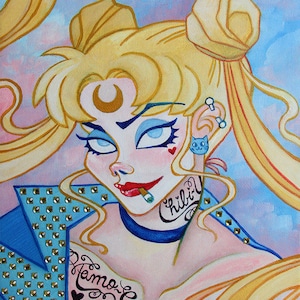8.5 x 11 &quot;Riot Grrrl Usagi&quot; Print