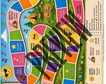 Juego de carreras de aventuras de cuerdas de verano (Un CandyLand musical)