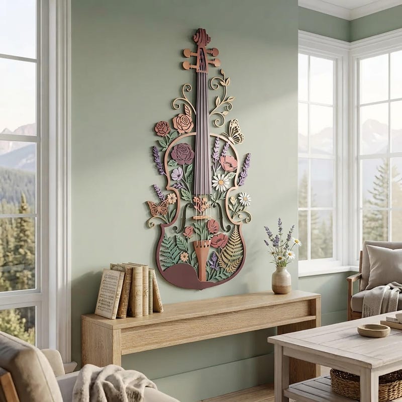 Violin Vintage Art Wall - Etsy