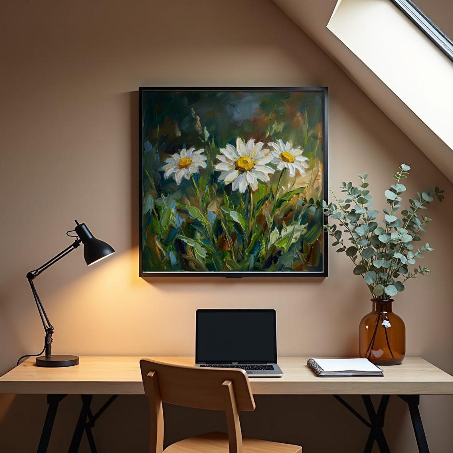 Daisy Watercolor Print - Floral Art for the Living Room, Perfect Gift ...