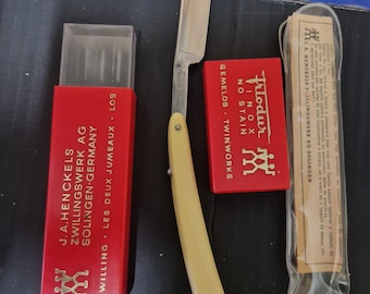 NOS Vintage J.A. Henckels Friodur 70 1/2 INOX Scheermes Solingen Duitsland