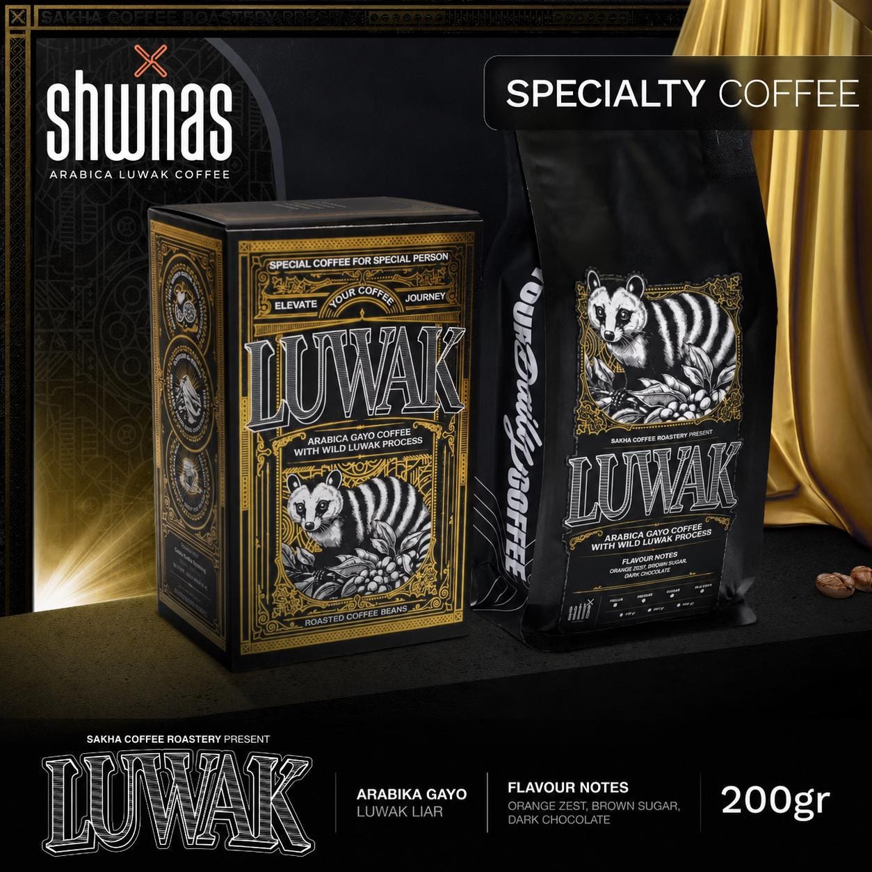 Coffe Luwak /wild Luwak Arabica Coffee – Gayo, Aceh, Indonesia