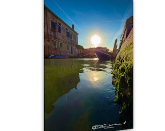 Venice Reflections Photograph, Italy Cityscape Wall Art