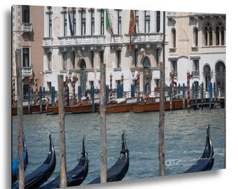 Venice Transport at Rest Photograph, Italy Cityscape Wall Art