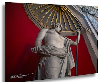 Antinous Braschi Sculpture Photography Print, Vatican Round Hall Wall Art