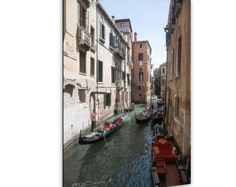 Venice Gondola Canal Photography, Venice Italy Wall Art, Italian Travel Decor, Cityscape Artwork Gift