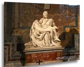 Pietà Sculpture Photography Print, St Peter's Basilica Rome Wall Art