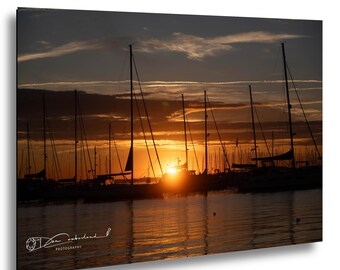 Annapolis Harbor Sunrise Wall Art, Autum Sunrise Photograph