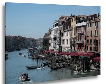 Venice Grand Canal Traffic Photography, Italy Cityscape Wall Art