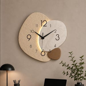 Modern Silent Wall Clock - Quartz Bedroom Living Room Decor, No Ticking Sound