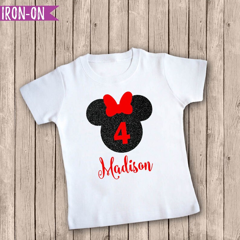 minnie mouse 4th birthday shirt