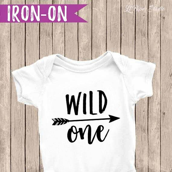 Wild One Iron On Wild One Onesie Boy First Birthday Outfit Etsy