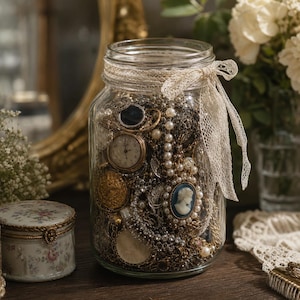 Vintage jewelry jar - Etsy 日本