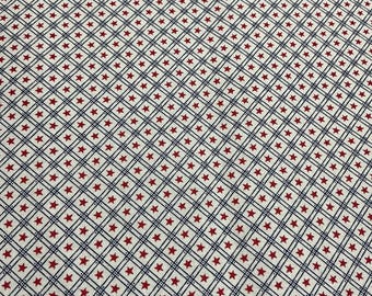 Go USA! Patriotic coordinating White Fabric yardage