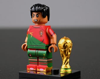 MOC-Cristiano Ronaldo Minifigure – Portugal 7 National Hero! birthday gift