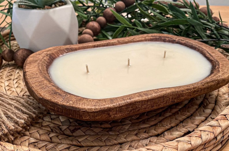 Dough Bowl Candles, Soy Wax Candle, Essential Oil, Farmhouse Rustic