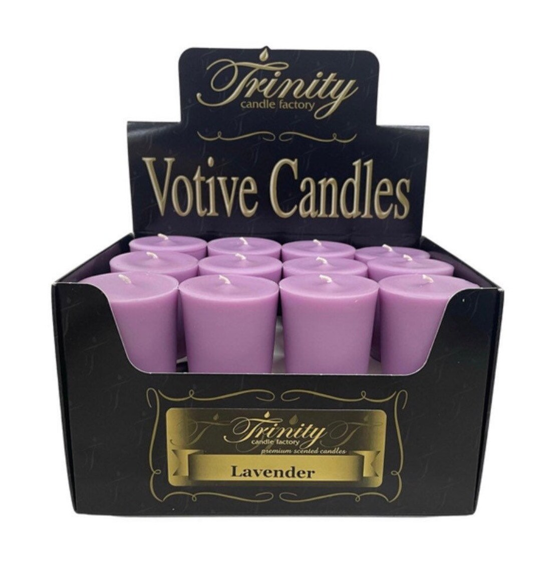 Lavender Votive Candles, Essential Oil Lavender Fragrance 12pack Etsy