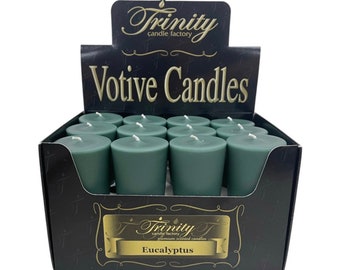 Eucalyptus Votive Candles, Essential Oil Eucalyptus Candle