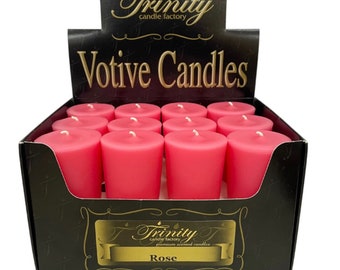 Rose Votive Candles, Spring Candles