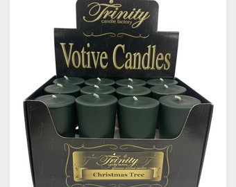 Christmas Tree Votive Candles, Holiday Scented Candles, Christmas Tree Scent, Holiday Gifts