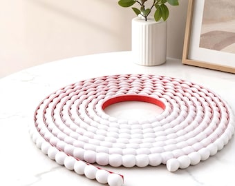 Self-Adhesive Soft Bead Edge Trim, Flexible DIY Decorative Molding for Home,No-Drill, Flexible Bead Trim for Door Frames Ceilings