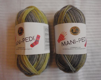 Discontinued Lion Brand Mani-Pedi Fingering Sock-Mitten Yarn