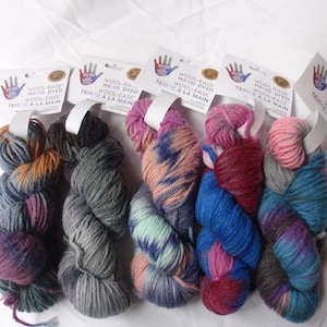 Eingestelltes Lion Brand Wool-Ease Handgefärbtes Garn - Preis gilt pro Strang # 4 Medium Wt