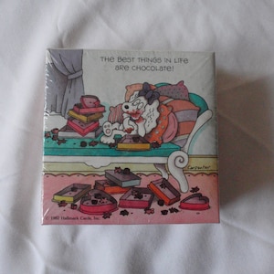 Shrink wrapped 1982 Springbok Mini  70 piece Jigsaw Puzzle &quot;The Best Things in Life are Chocolate!&quot;