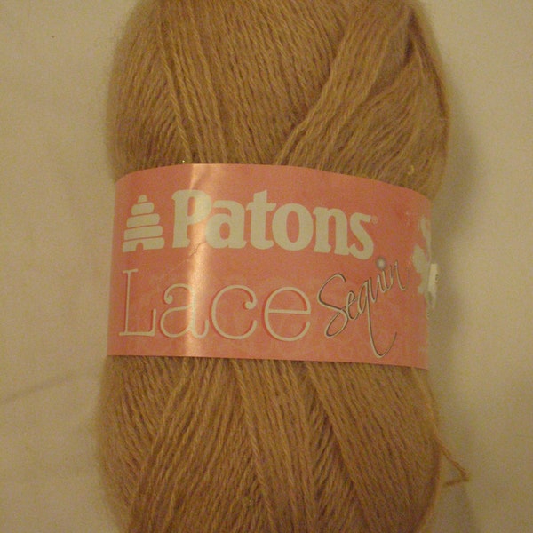 Discontinued Patons Lace Sequin Yarn Amber-Price is per skein