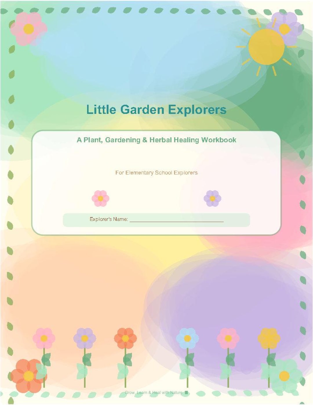 Little Garden Explorers Workbook - Etsy UK