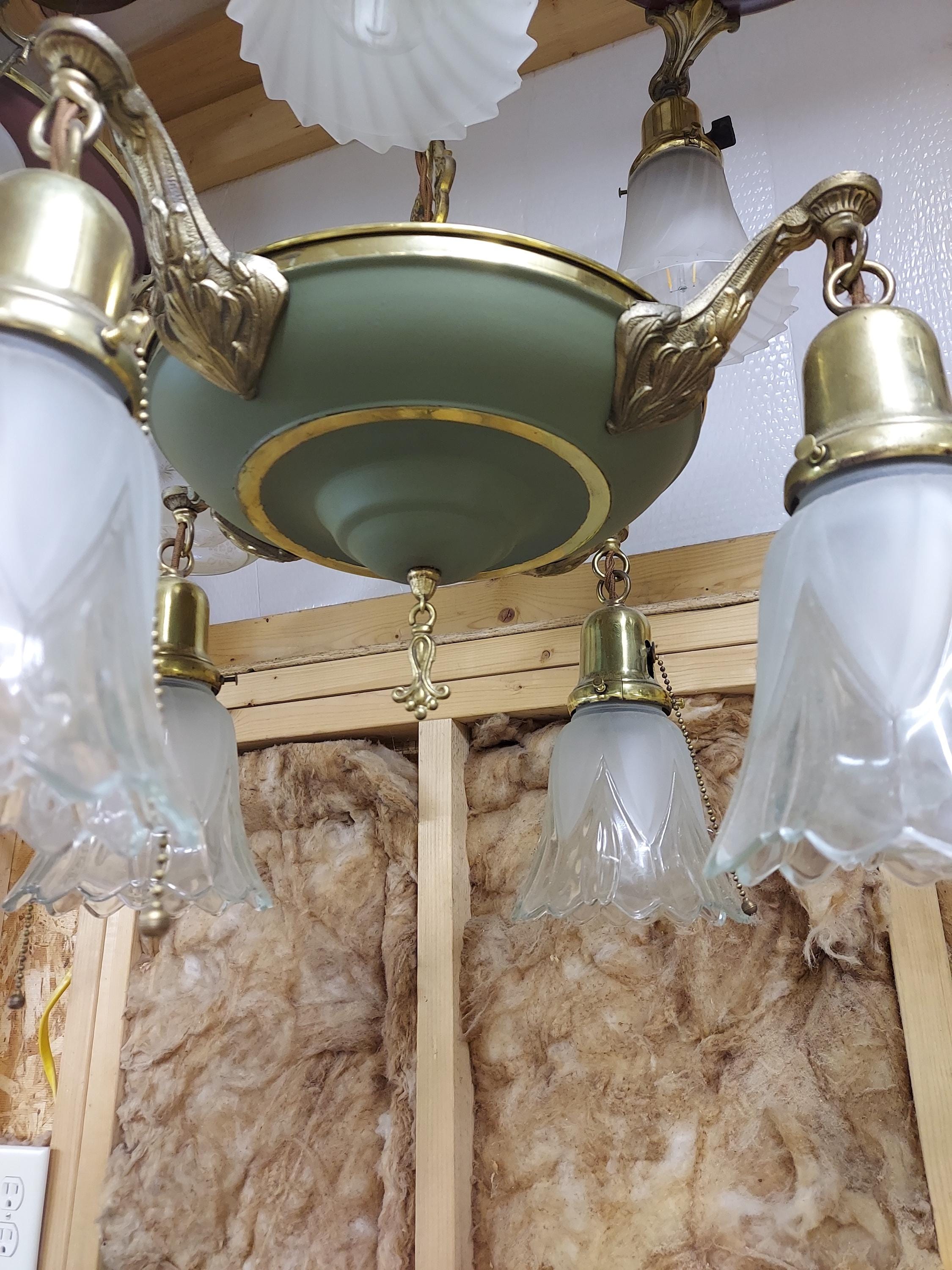 Vintage Hanging Chain Light - Etsy