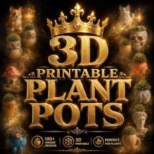 Zestaw doniczek do druku 3D w formacie STL, nowoczesne wzory dekoracyjne, do pobrania w wersji cyfrowej do wystroju wnętrz, twarz, minimalistyczny, zwierzęcy, licencja komercyjna