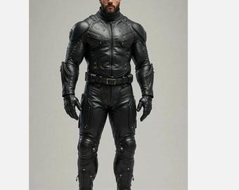 Custom Leather Motorcycle Racing Suit: 1-Piece or 2-Piece Biker Armor Gear