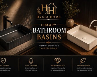 Modern Ceramic Rectangular Vessel Sink: Striped Bathroom Vanity Basin (Taps not included)