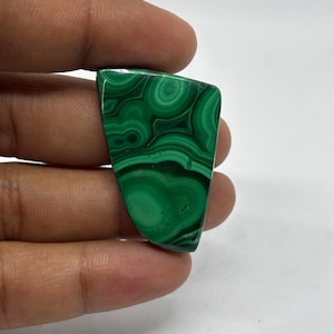 Luxury Malachite Mineral Texture | Emerald Green Crystal Background | Natural Stone size 36X25X5MM Weight 73 carat
