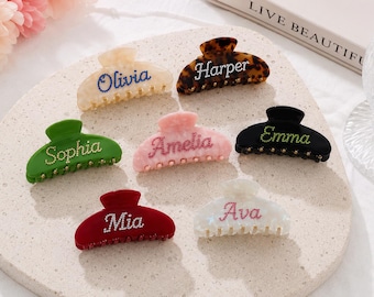 Personalisierte Haarspange, elegante Haarspange, Haarschmuck für Brautjungfern, Geschenk für Brautjungfern, Geschenk für sie, Geburtstagsgeschenk, Hochzeit, Braut