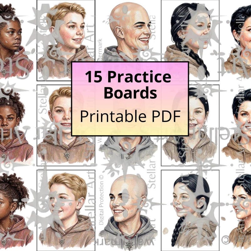 Face Paint Practice Sheet - Etsy
