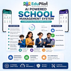 EduPilot AI School Management System | ERP Software, Admin Dashboard, Student Apps