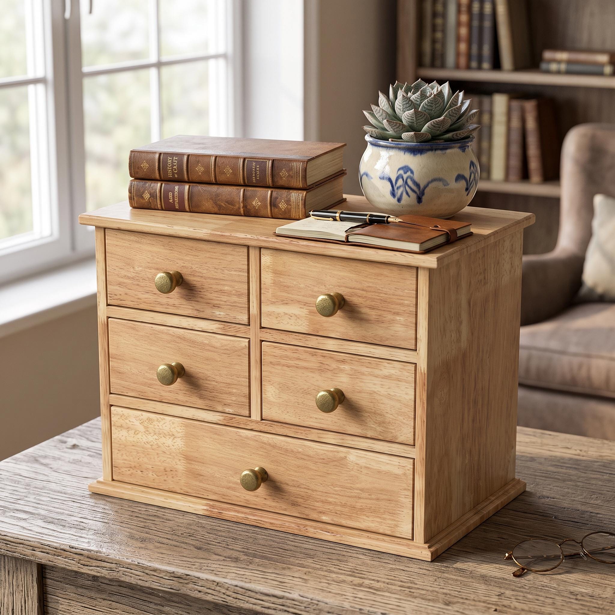 Oak Small Chest of Drawers - Etsy