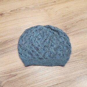 Handmade Adult Crisscross Pattern Knit Hat